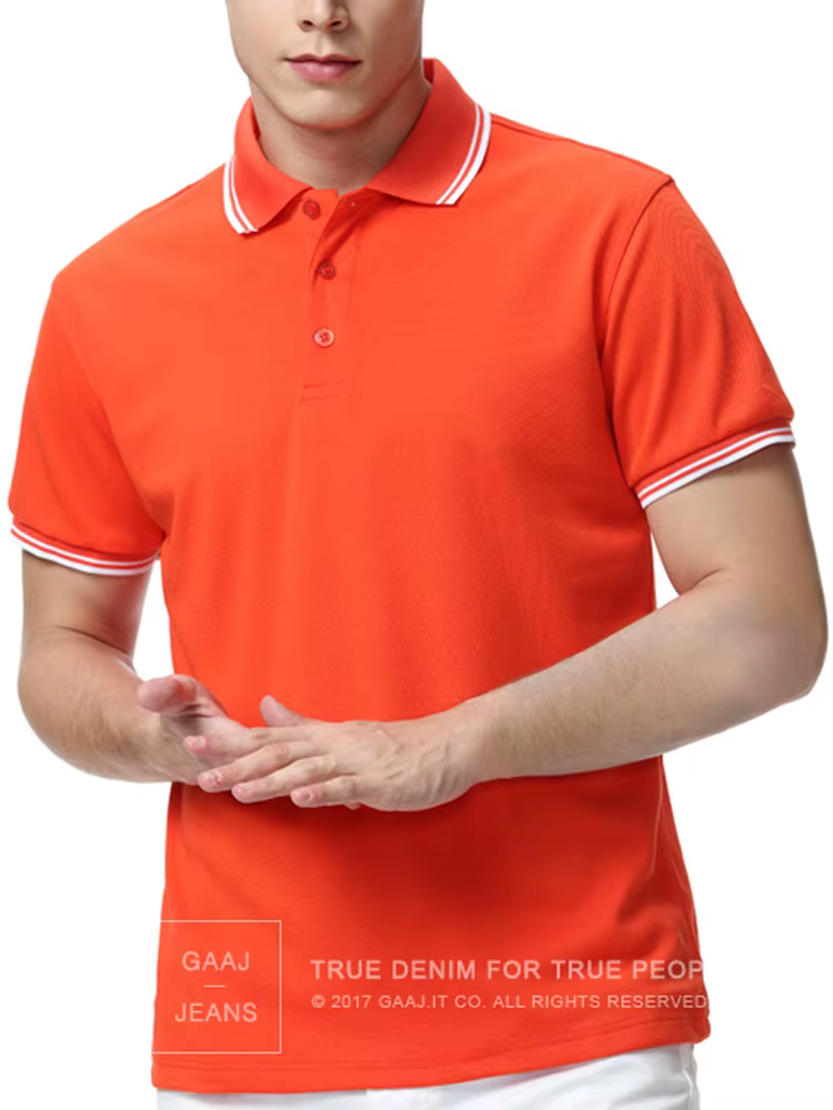 GAAJ - Polo Shirt Hommes Polos Homme Chemise D'été NOUS Célèbre Marque Coton À Rayures Courtes Vêtements