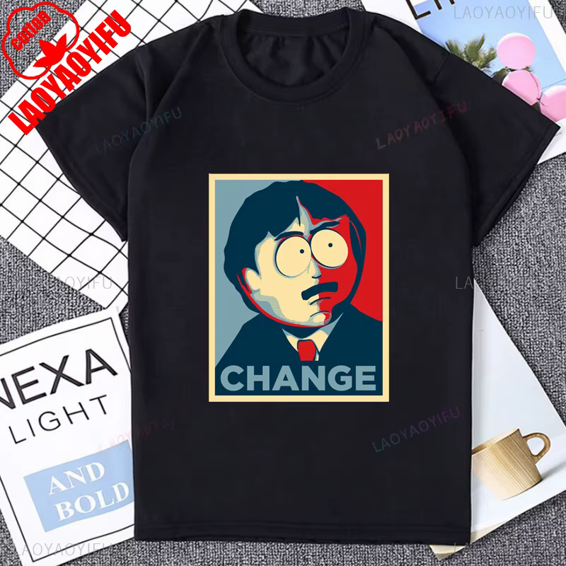 South Park Graphique Imprimé Homme T-shirt Coton Manches Courtes Streetwear Décontracté Mode Lâche Femmes
