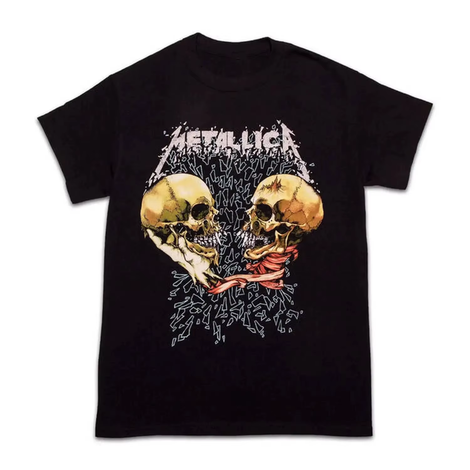 T-Shirt Wolf Metallica Band 100% coton