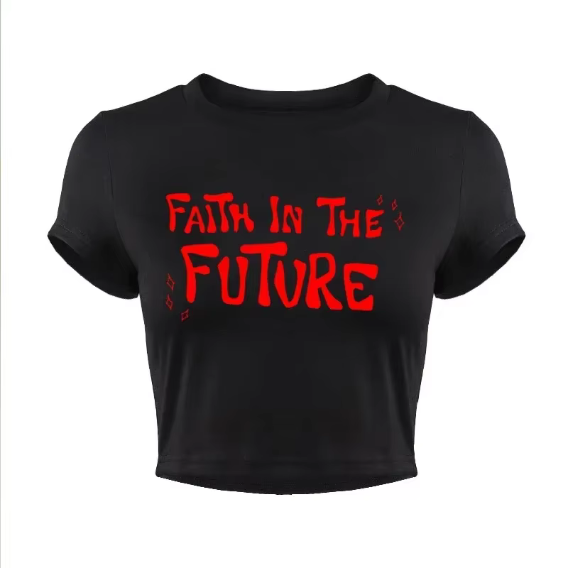 Faith in The Future-T-shirt court à col rond pour femme