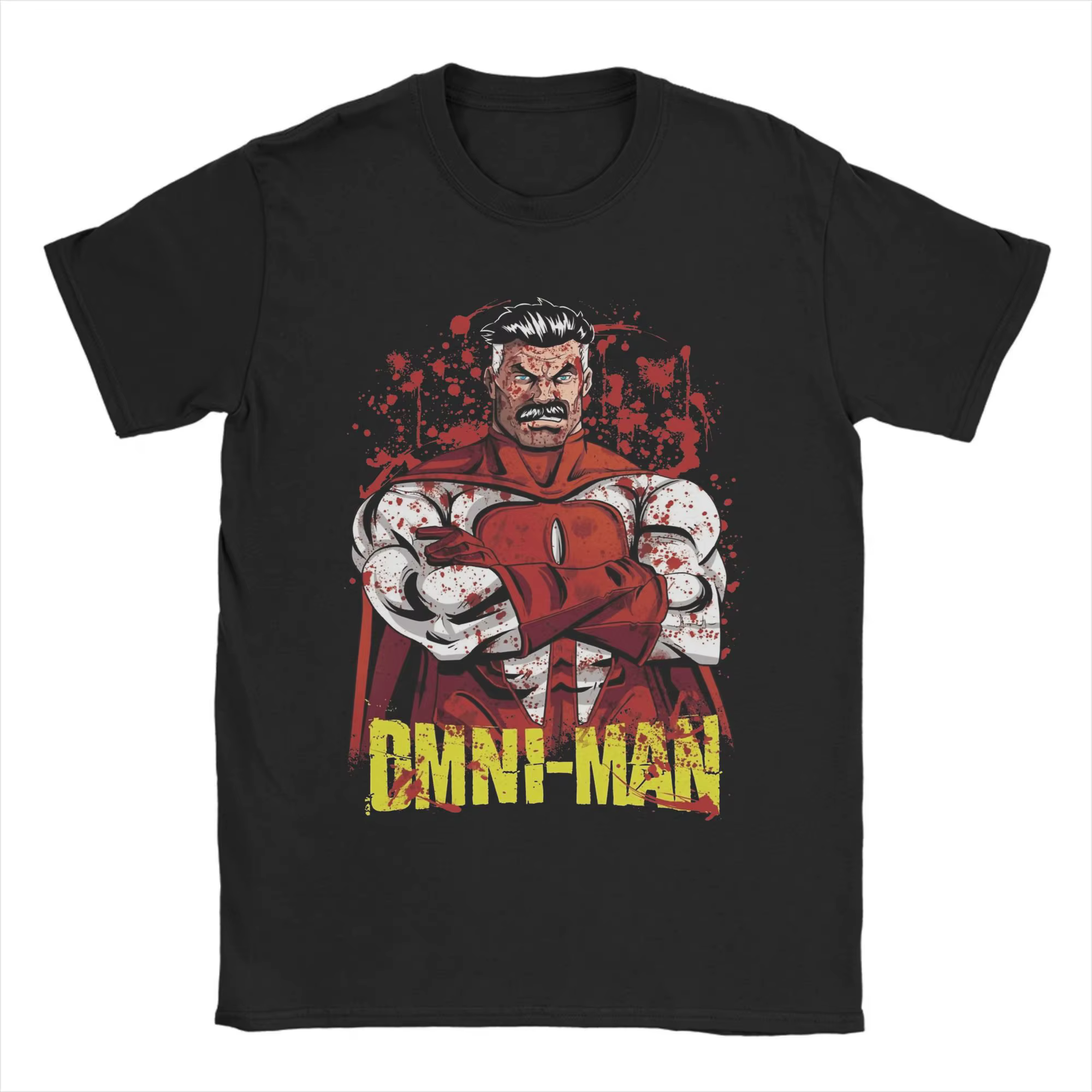 T-Shirt surdimensionné d'été Invincible Hip Hop t-shirts Omni Ma 100% coton