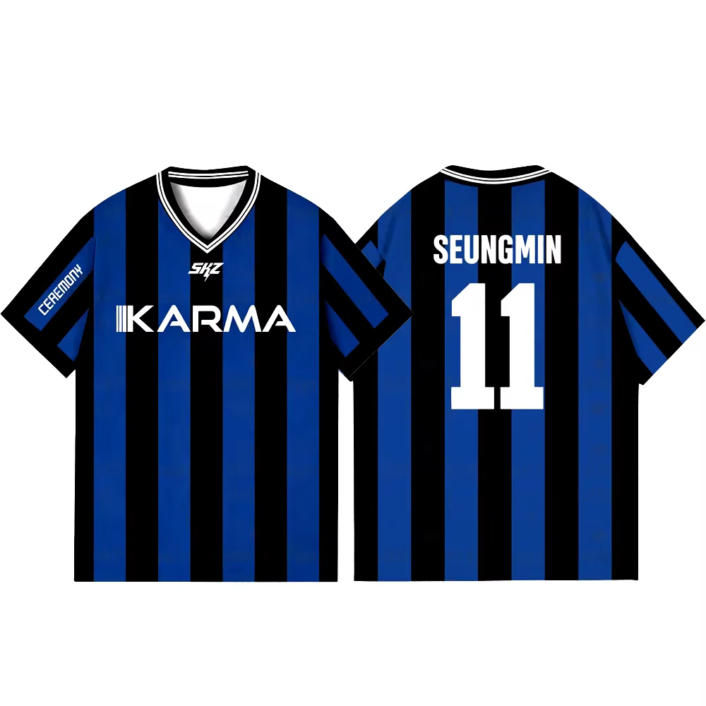 2025 KPOP rester KARMA Album Fans chemises de soutien FELIX BANGCHAN HYUNJIN Streetwear vêtements amples T-shirt à
