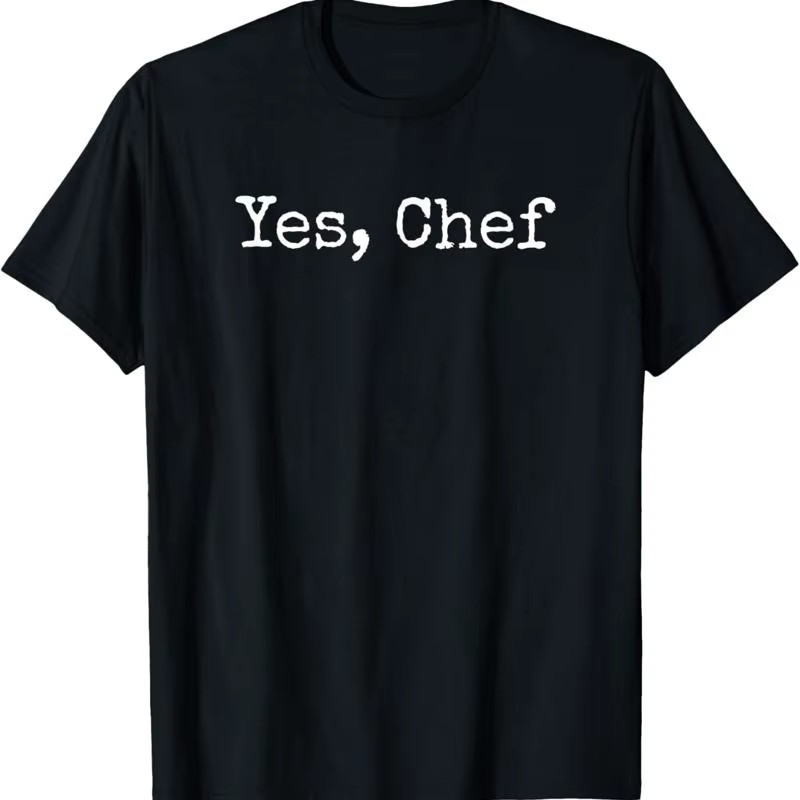 T-shirt drôle de cuisine Yes Chef