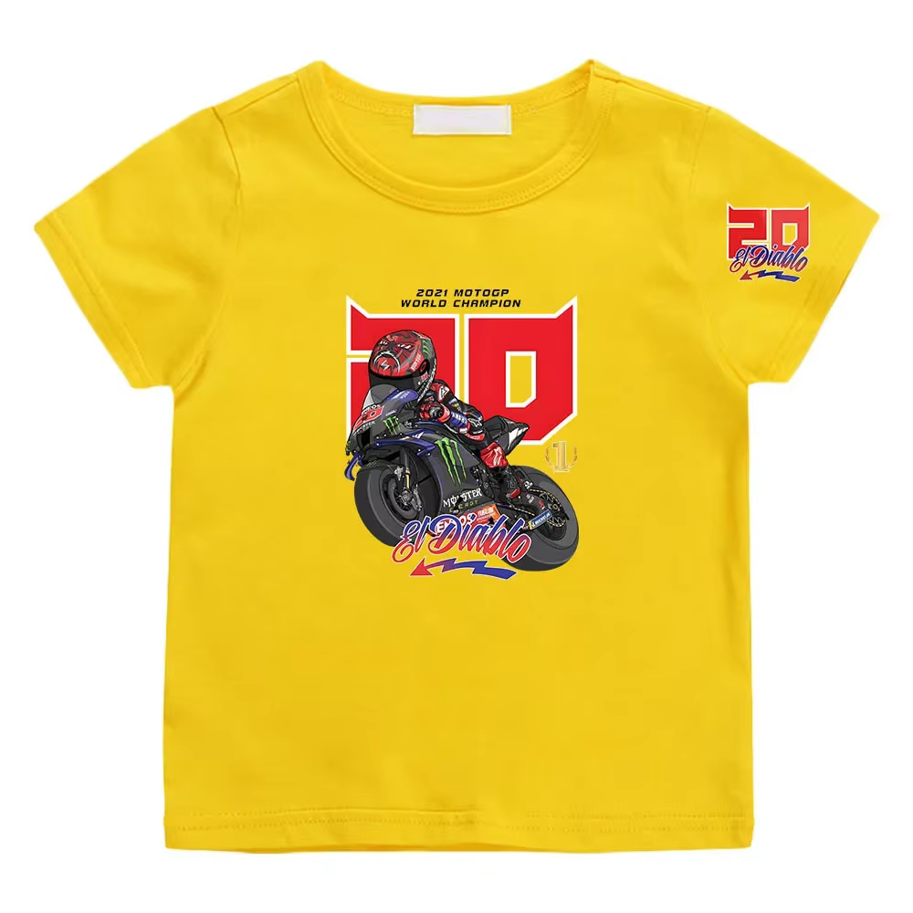 Fabio Quartararo-T-shirt graphique Anime pour garçons et filles