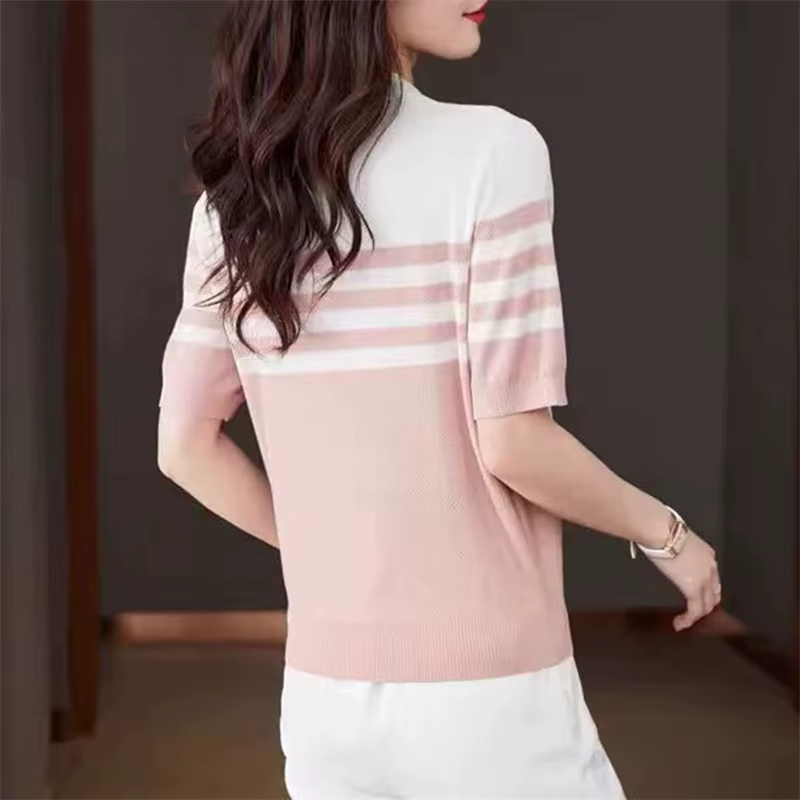 T-shirt à col polo pour femme