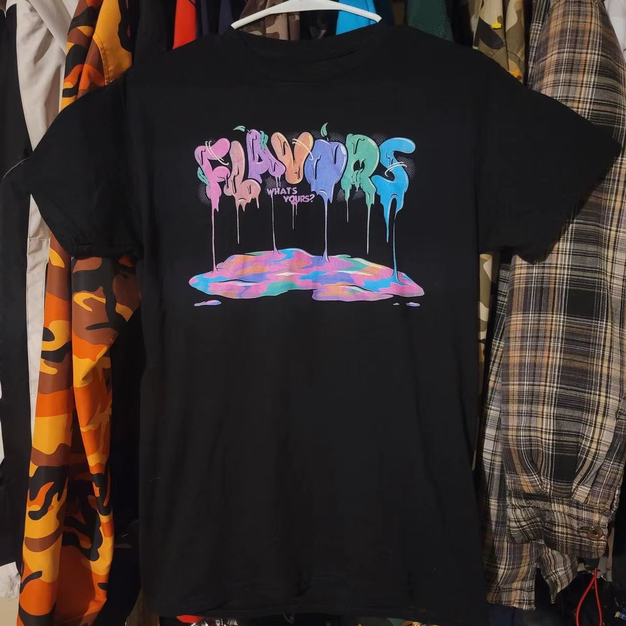 T-shirt graphique vintage Smoke 100% coton