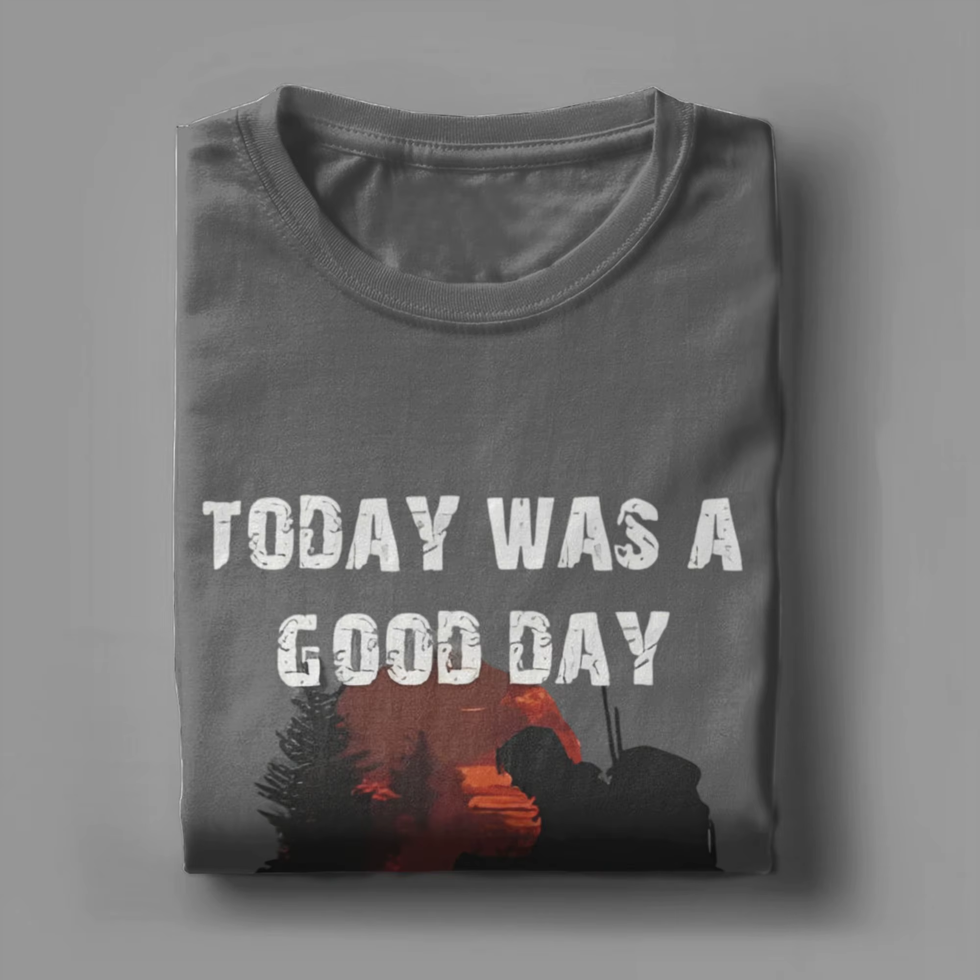 Hommes DayZ aujourd'hui est une bonne journée t-shirts jeu de tir couverture en coton Hipster à manches courtes col