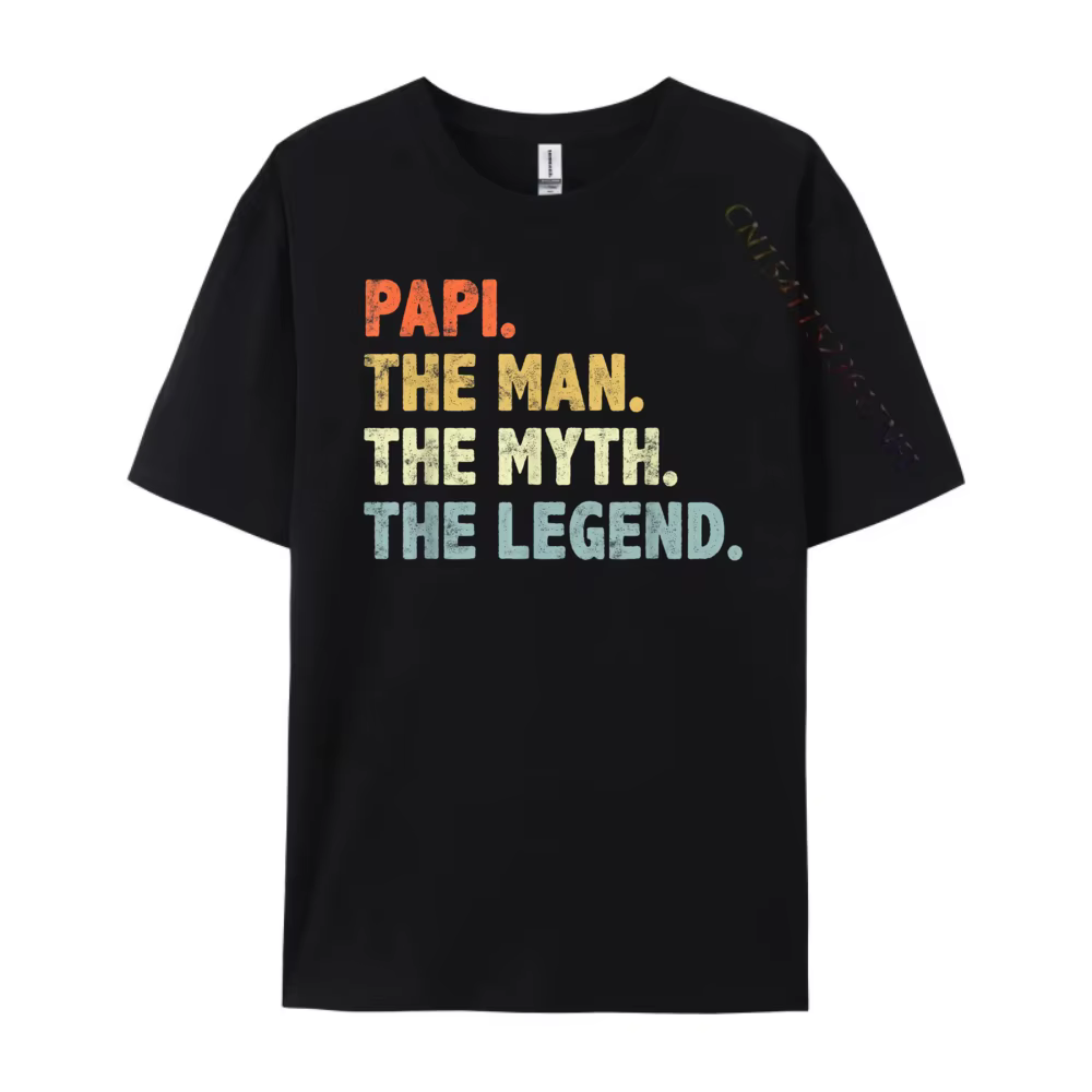 Papi l'homme mythe légende fête des pères pour grand-père hommes t-shirts graphiques T-Shirt de luxe