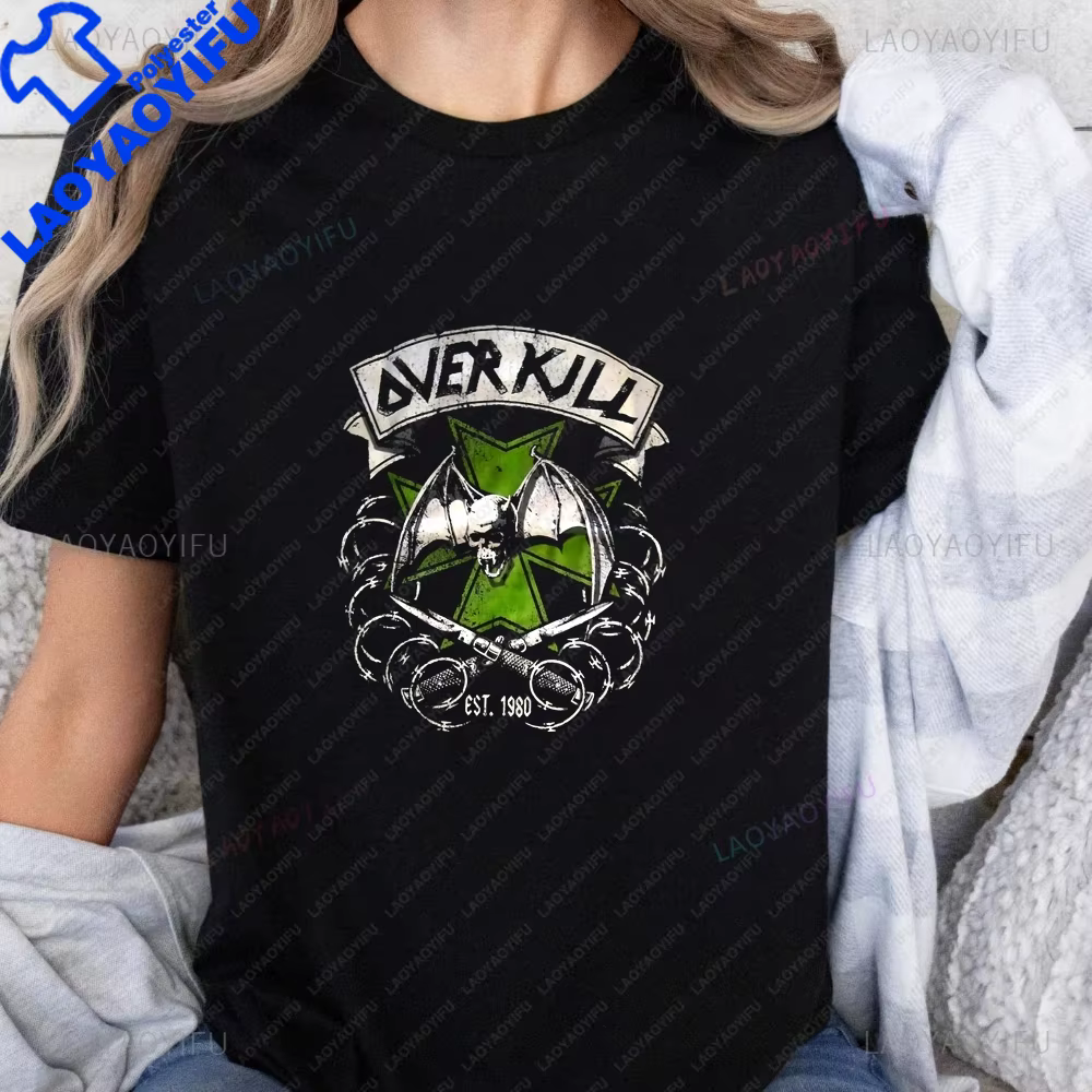 T-shirt imprimé Overkill Band