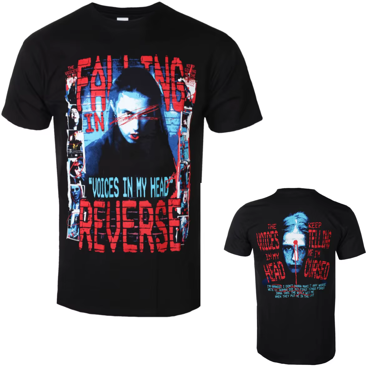 Nouveau T-shirt en coton avec motif Falling in Reverse