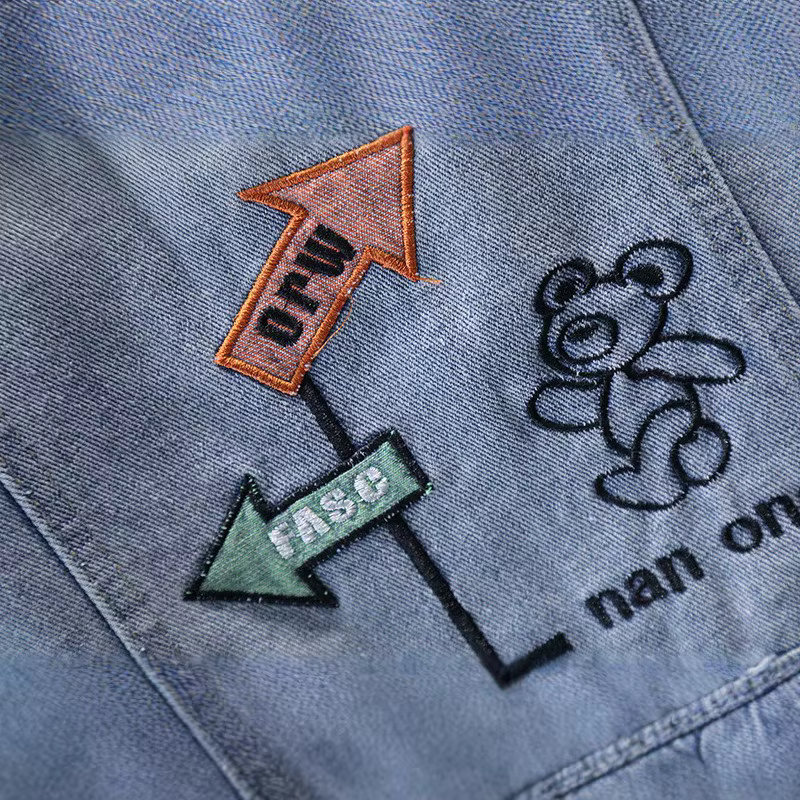 Enfants Denim veste sans manches avec ours de dessin animé pour Tween garçon fille gilet en jean décontracté élégant