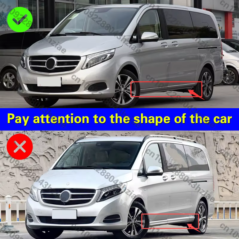 Pour Mercedes Benz Classe V W447 2016 2017 2018 2019 2020 2021 2022 2023-2025 Garde-boue et Bavettes Anti-éclaboussures
