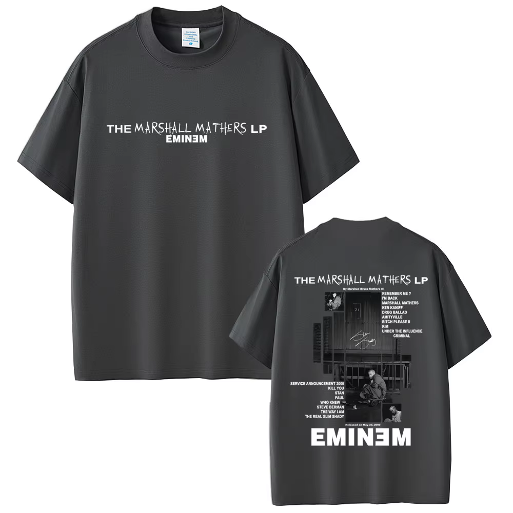 Rappeur Eminem 2000 Album graphique T-shirt hommes femmes vêtements Hip Hop mode surdimensionné T-shirts