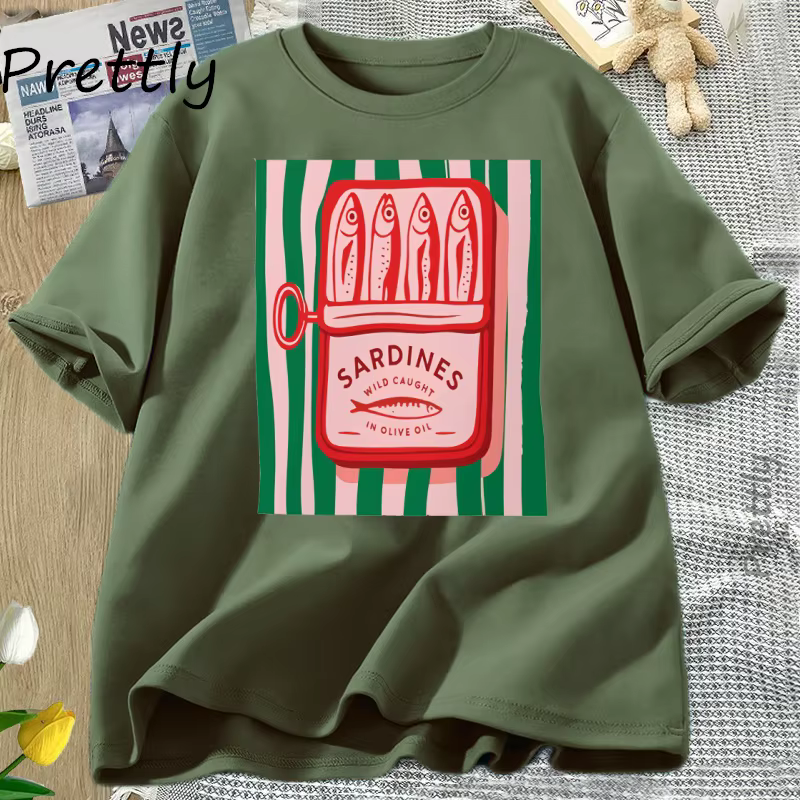 Sardines T-shirt tendance italie amoureux