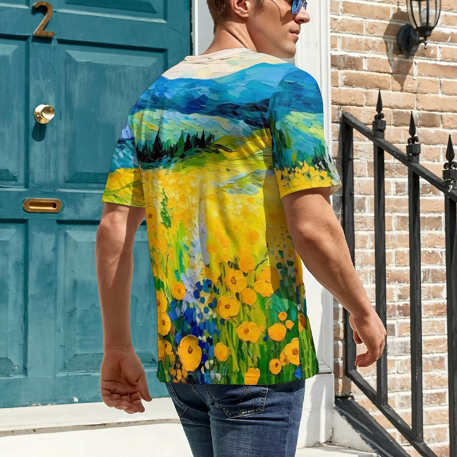 T-Shirt à Col Rond pour Homme