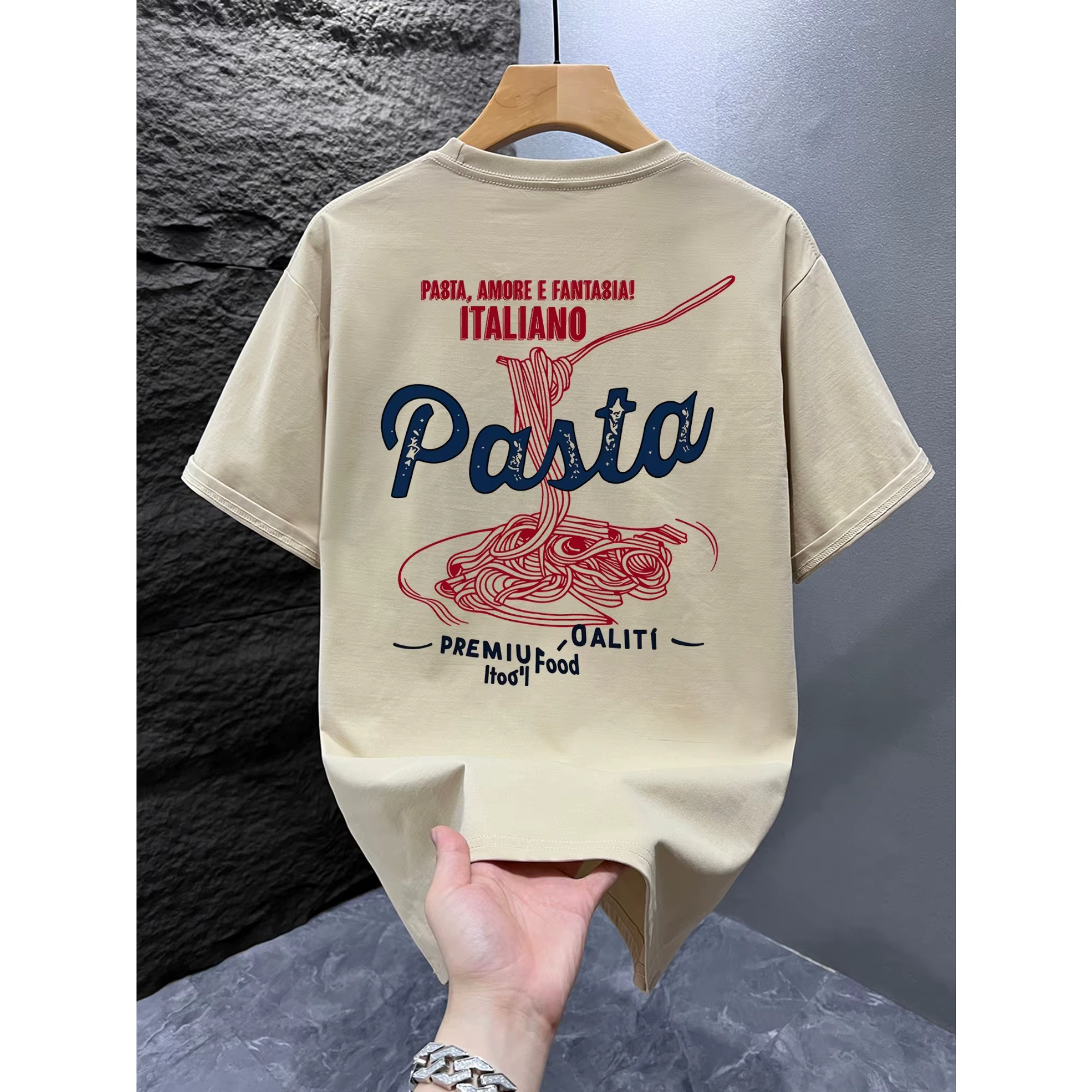T-shirt graphique alimentaire italien pour hommes et femmes