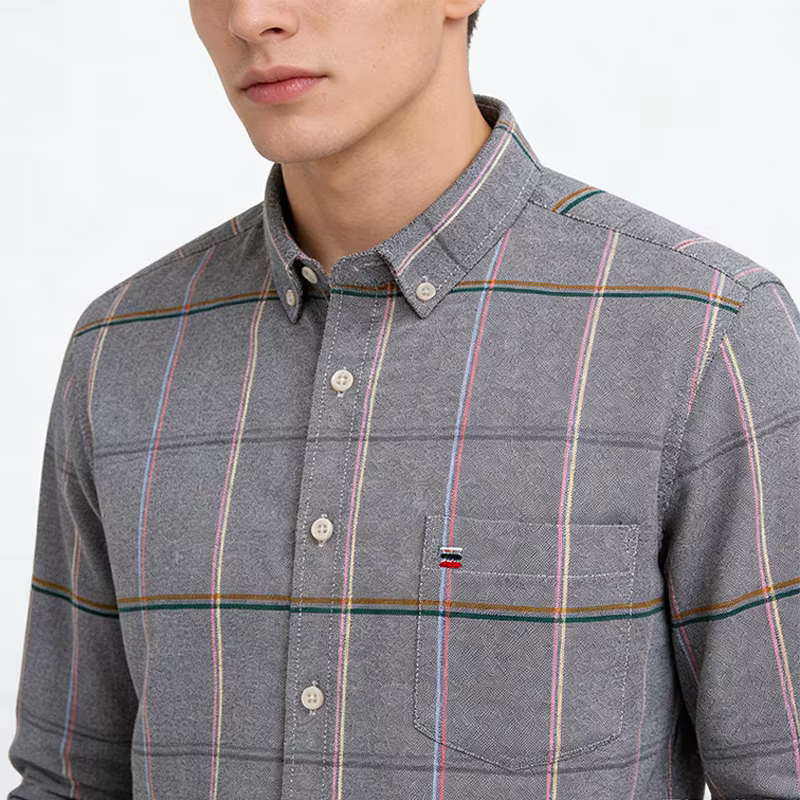 Chemises décontractées 100 % coton Oxford pour hommes
