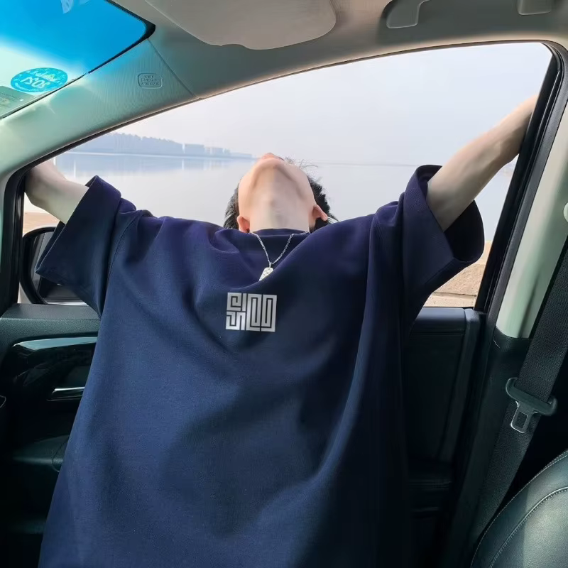 T-shirt ample à manches courtes pour homme