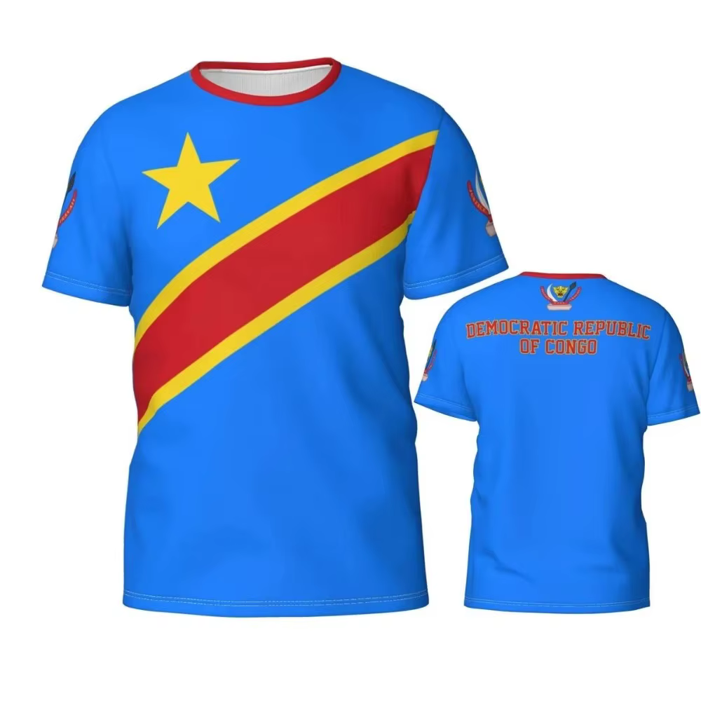 T-shirt graphique imprimé 3D pour homme
