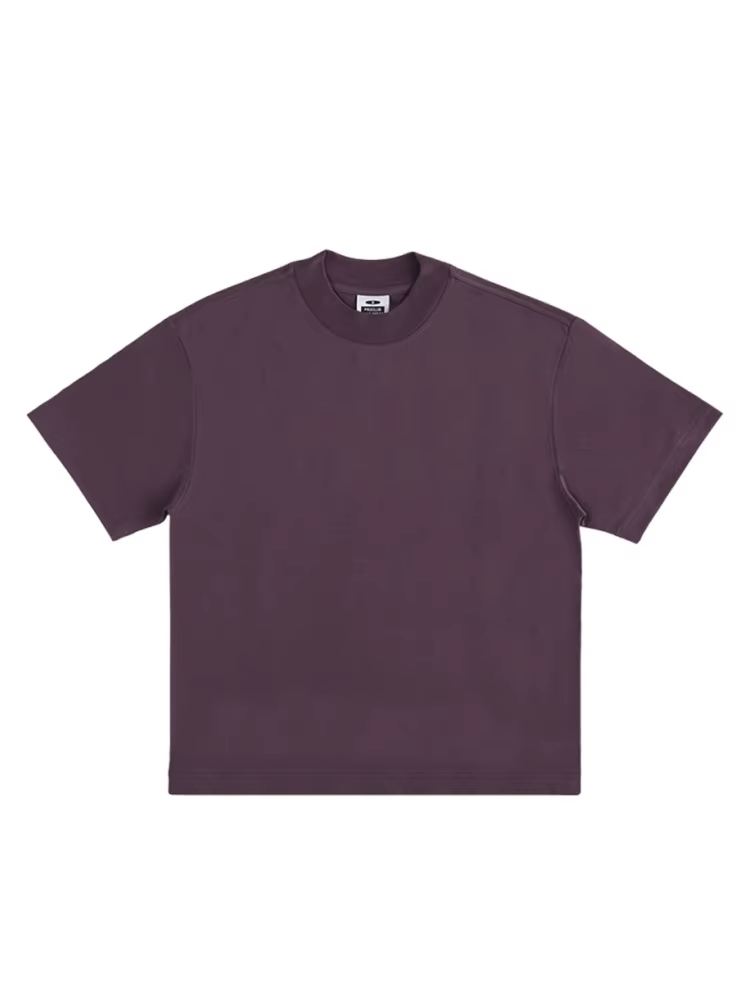T-shirt violet clair haut de gamme à manches courtes