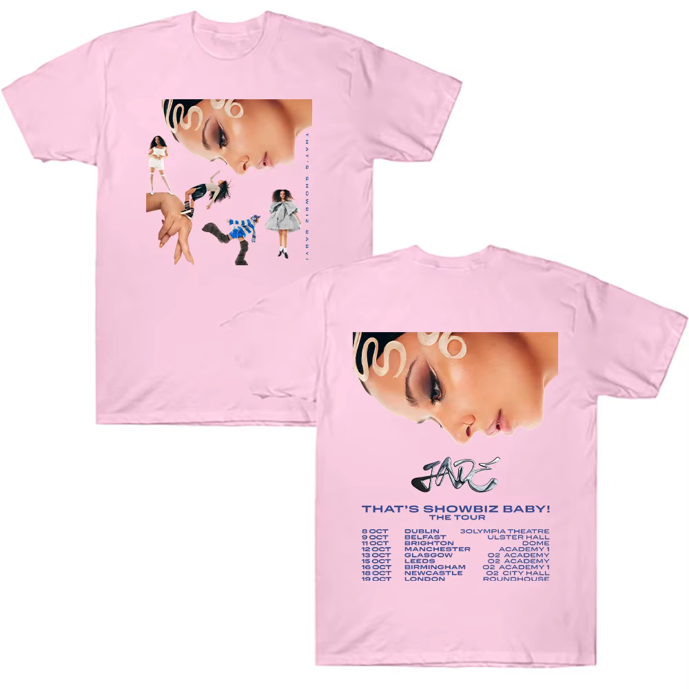 Jade C'est Showbiz Bébé! Tour 2025 T-shirts