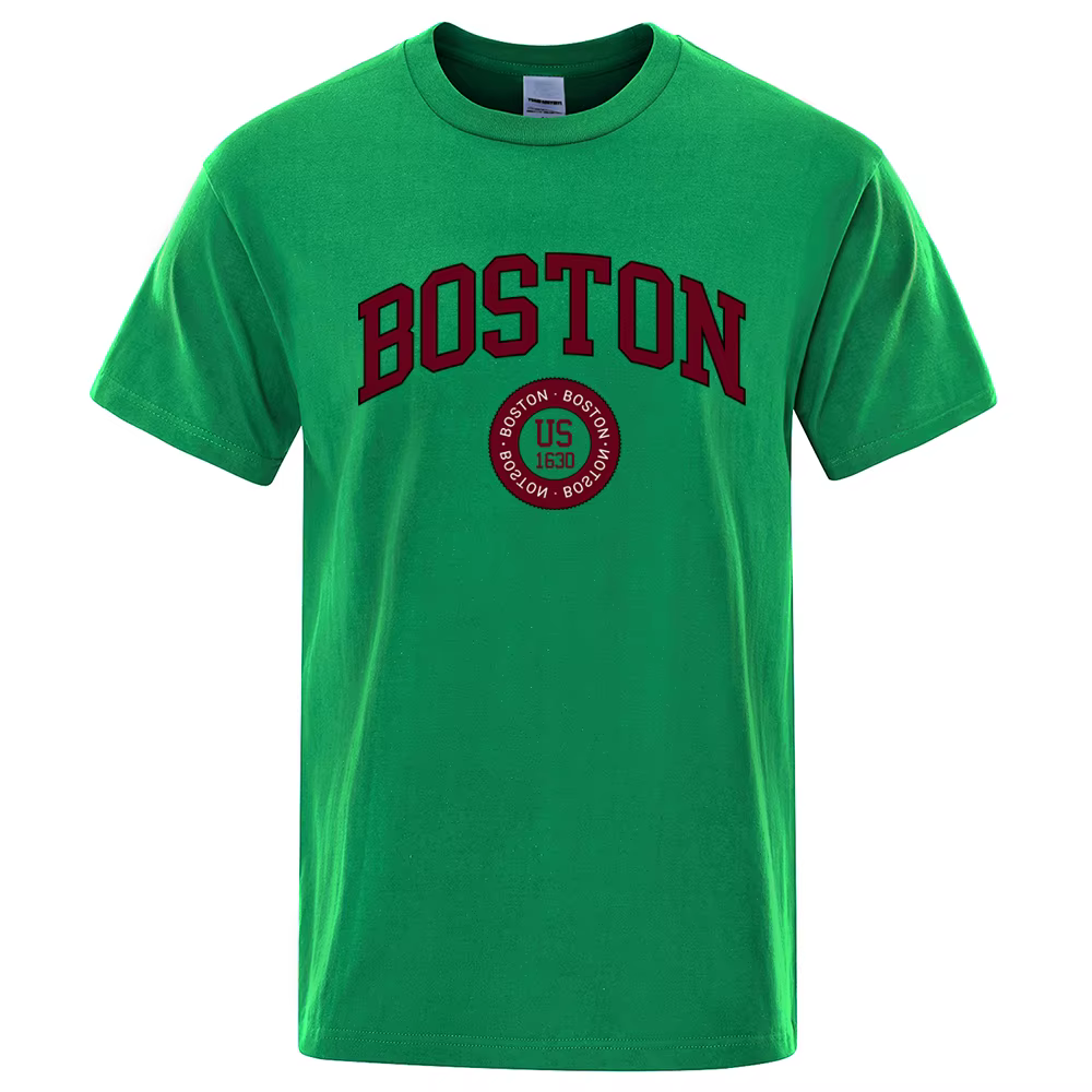 T-shirt en coton imprimé pour hommes