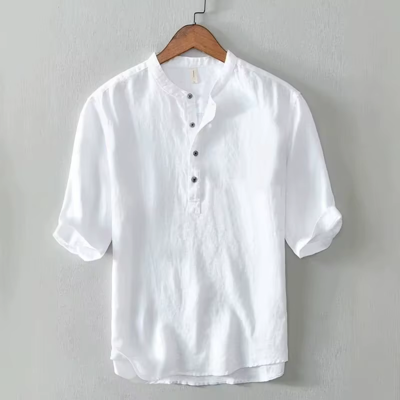 T-shirt d'été fin à col rond pour homme