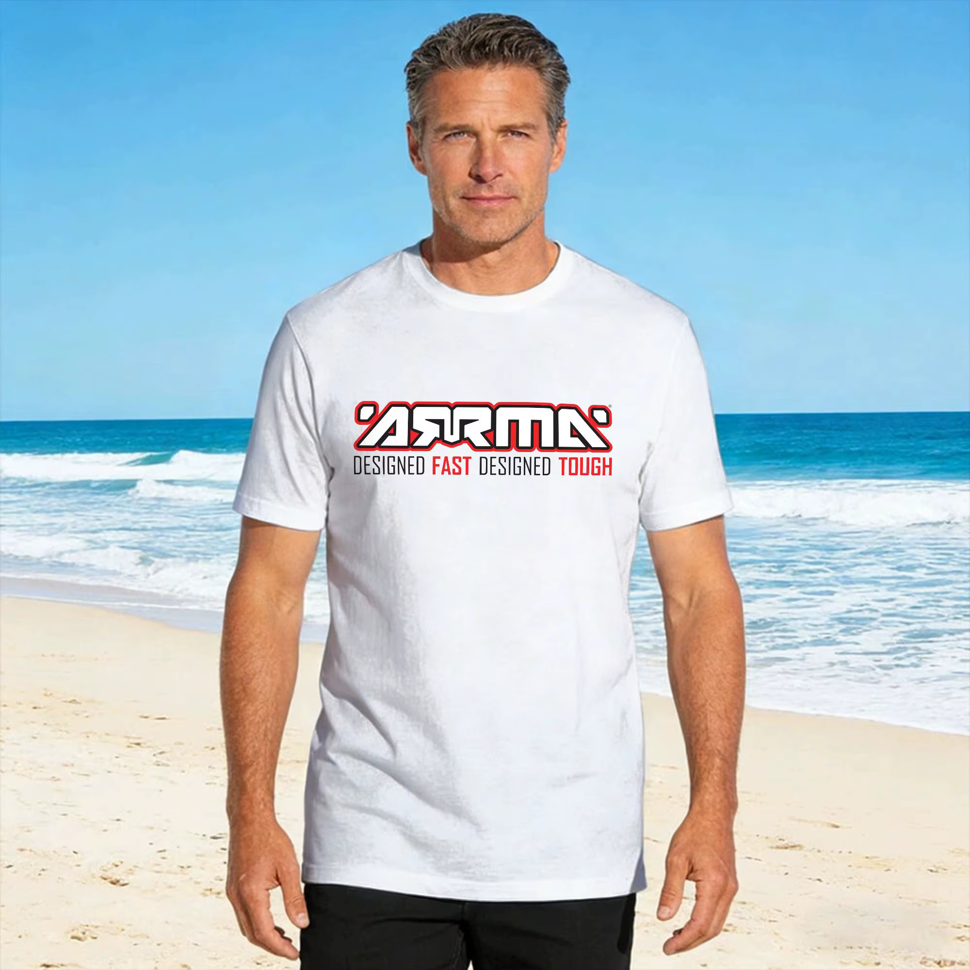 T-Shirt en coton avec Logo ARRMA pour hommes