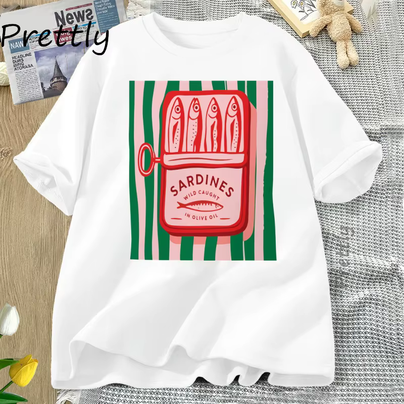 Sardines T-shirt tendance italie amoureux