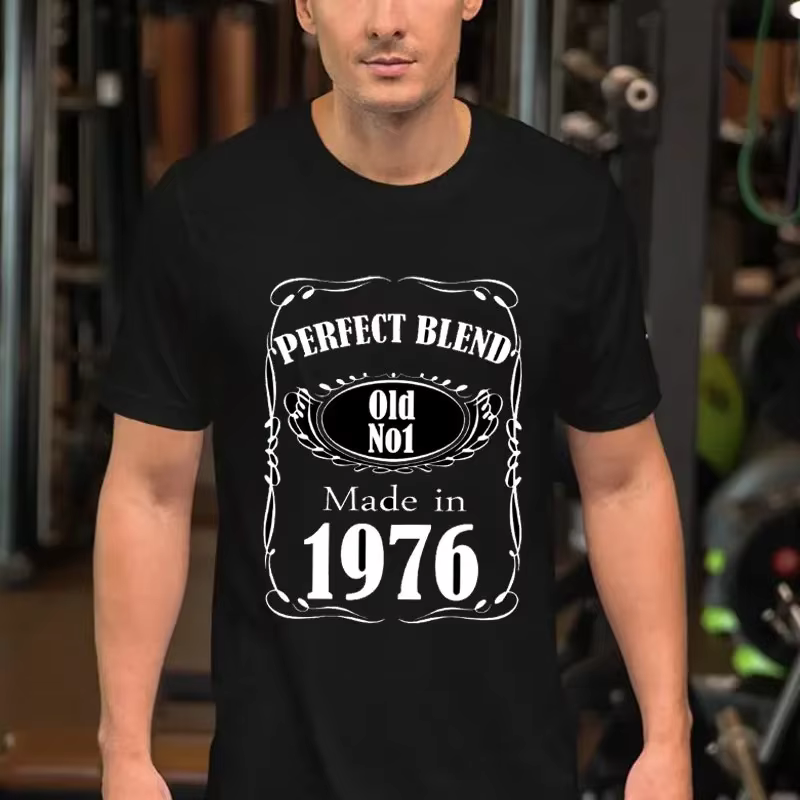 Cadeau de fête T-shirt coton décontracté hommes