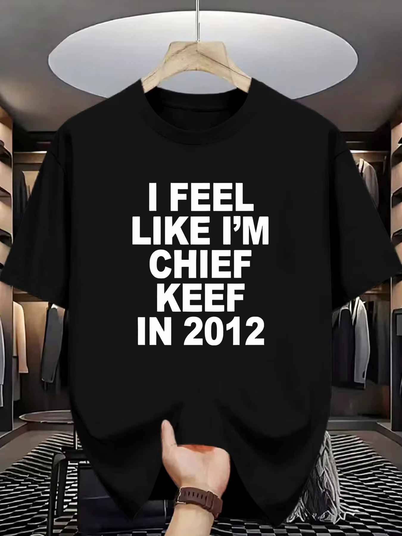 T-shirt imprimé graphique pour hommes