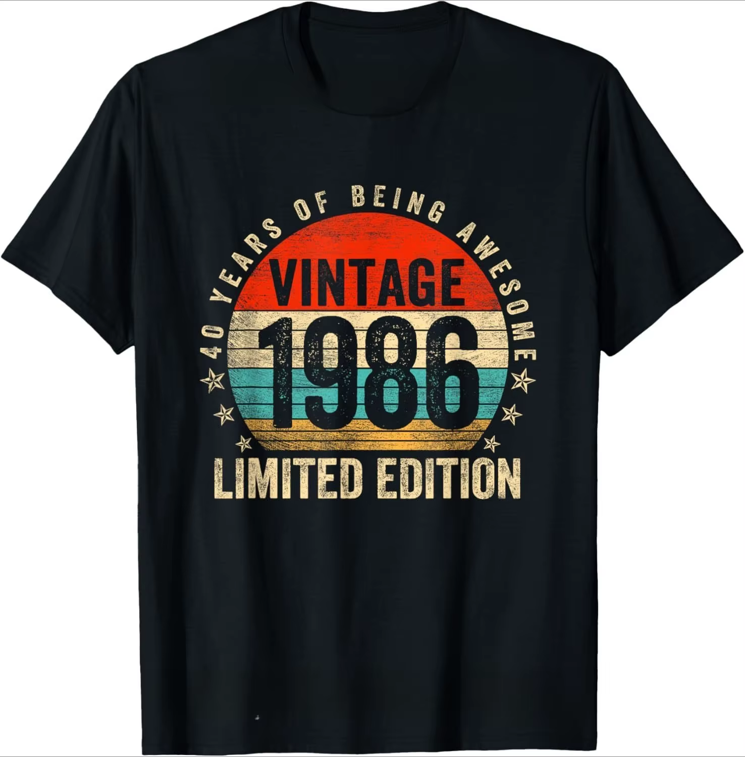 40 ans 1986 anniversaire Vintage rétro 40th cadeau t-shirts hommes Streetwear t-shirt à manches courtes unisexe vêtements amples