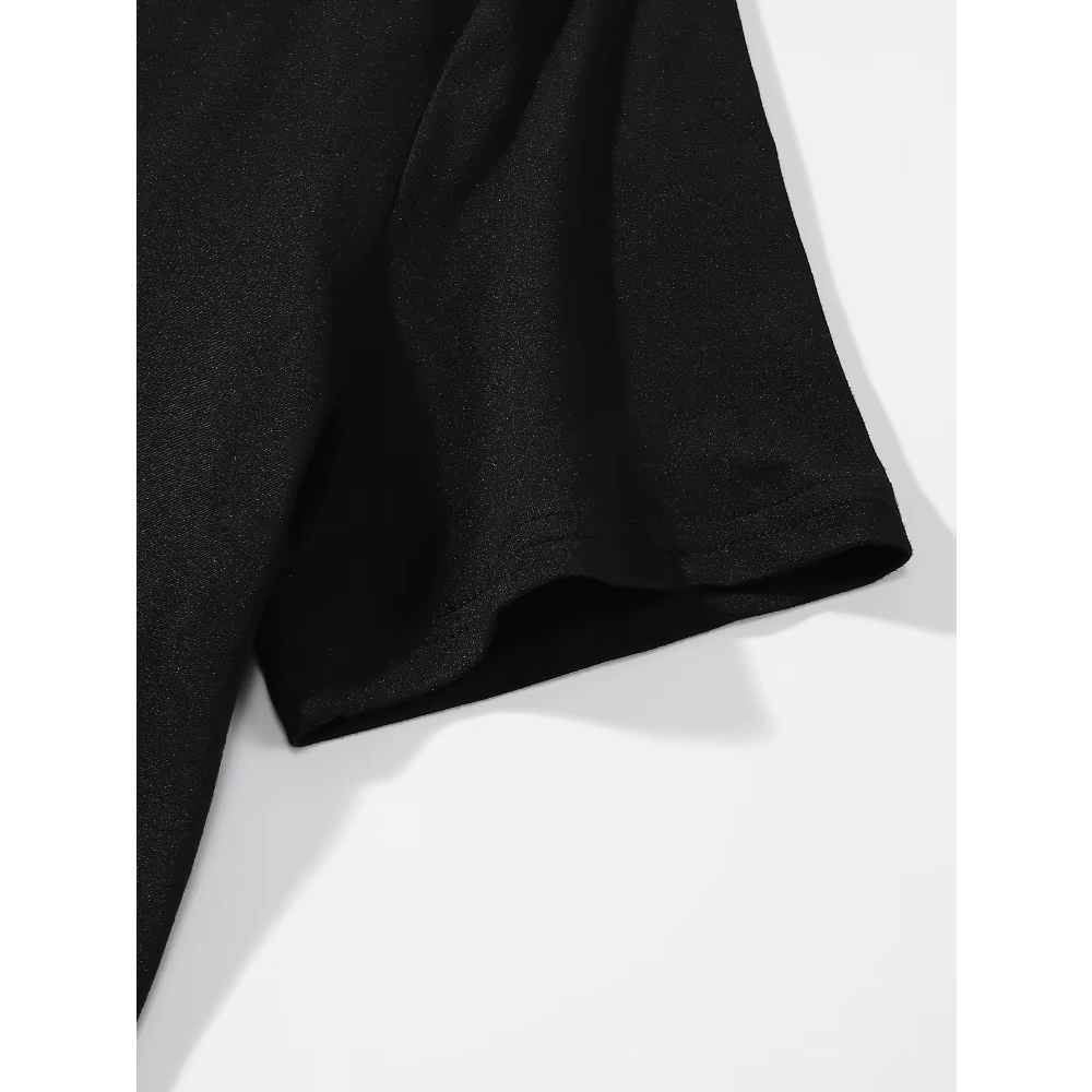 T-shirt décontracté unisexe à imprimé crâne style sombre