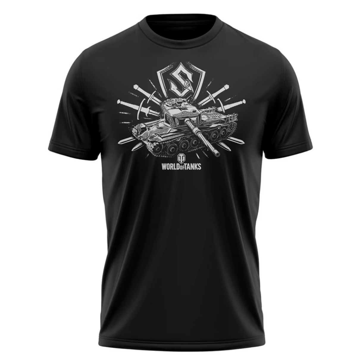 T-shirt graphique Sabaton Band Minimal White Gothic Circle Vine Crest Logo
