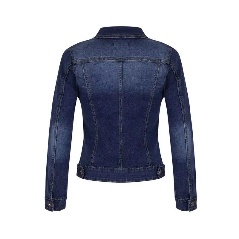 2024 nouvelles vestes en jean courtes femmes automne lavage à manches longues Vintage décontracté