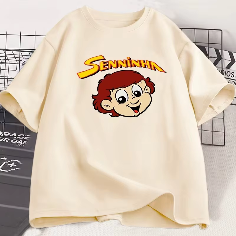 T-shirt vintage rare des années 90 Ayrton Senna Senninha Deadstock