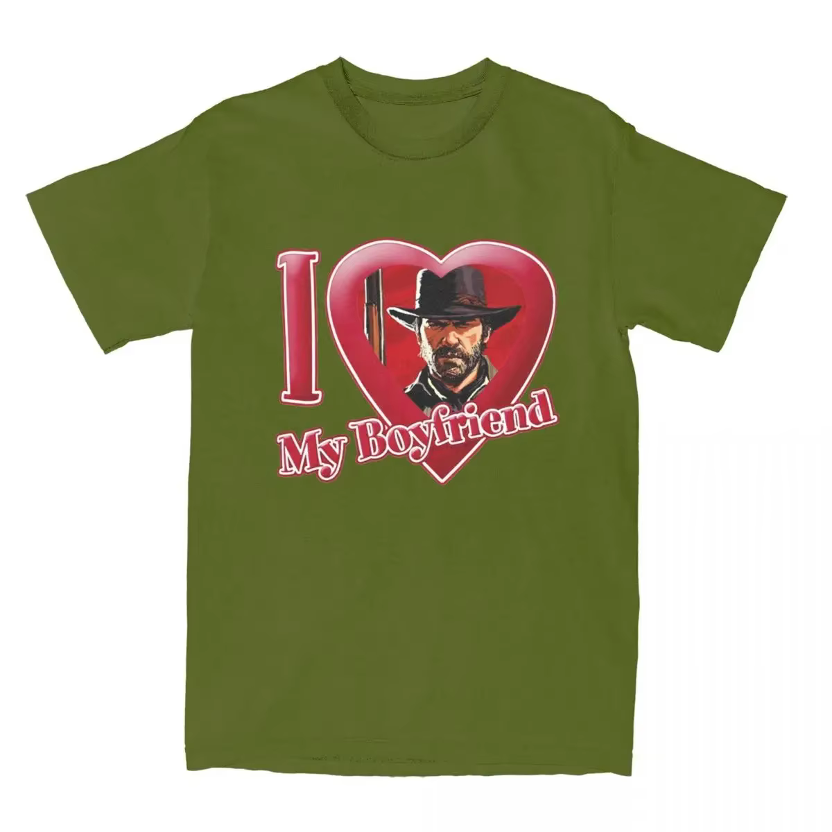 T-Shirt à Col Rond en Coton pour Homme