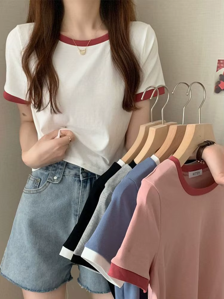 2025 tout nouveau T-Shirt femme col rond
