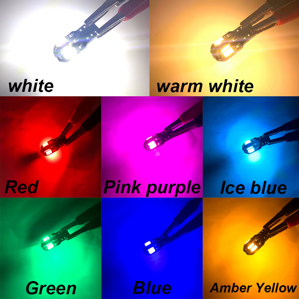 10/20 pièces W5W T10 ampoule LED Canbus 5730 8SMD 12V 6000K 194 168 LED carte de voiture dôme lumières feu de stationnement lampe de signalisation automatique