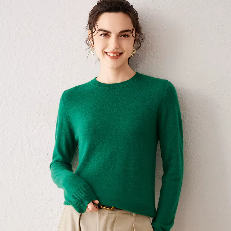 Pull en cachemire pur à 100 % pour femme