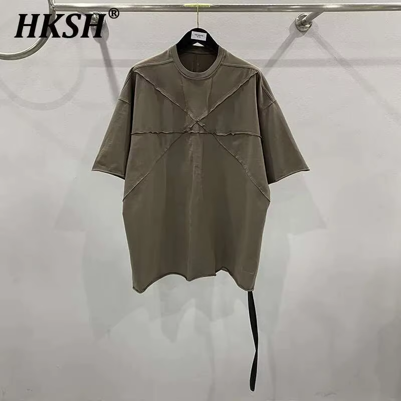 T-shirt en coton épissé pour homme