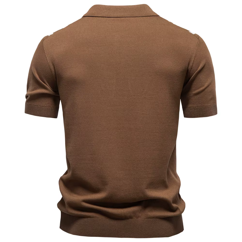 Polo Homme 2026 Rayé Style Old Money Manches Courtes Doux Respirant Décontracté Élégant Quotidien Luxe