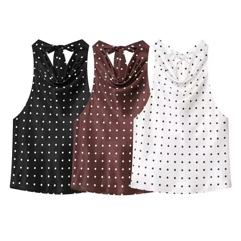Haut à pois pour femme 2026 Nouvelle collection été