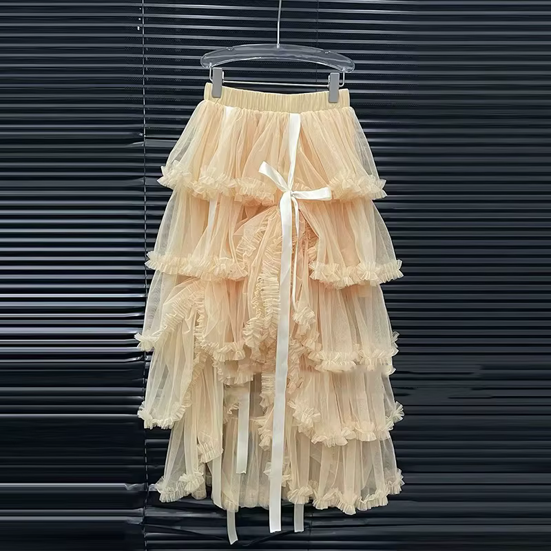 KUCLUT 2026 Nouvelle Collection Été – Débardeur sans Manches Style Vacances à la Plage avec Nœud pour Femme et Jupe Mi-longue à Taille Élastique 1A3138