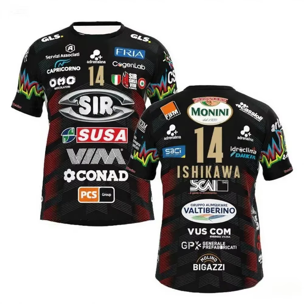T-shirt de volley-ball 2026 N°14 - Essentiel d'été pour homme