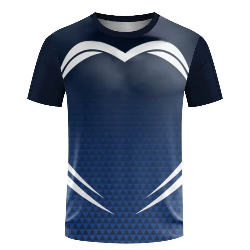 Mode Tennis de Table sport T-shirts été décontracté à manches courtes hommes femmes 3D imprimé