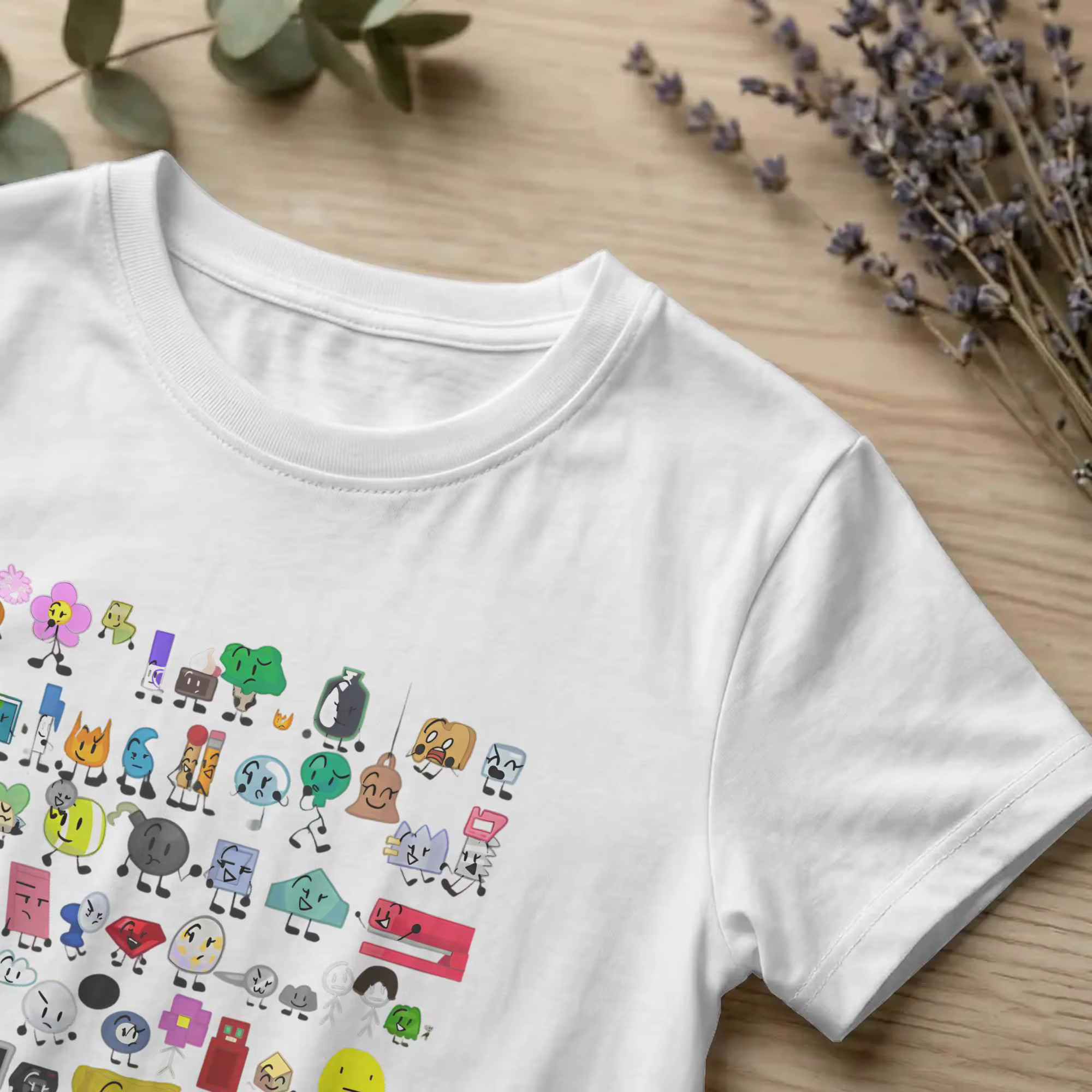 Loisirs BFDI bataille pour Dream Island T-Shirts hommes col rond coton