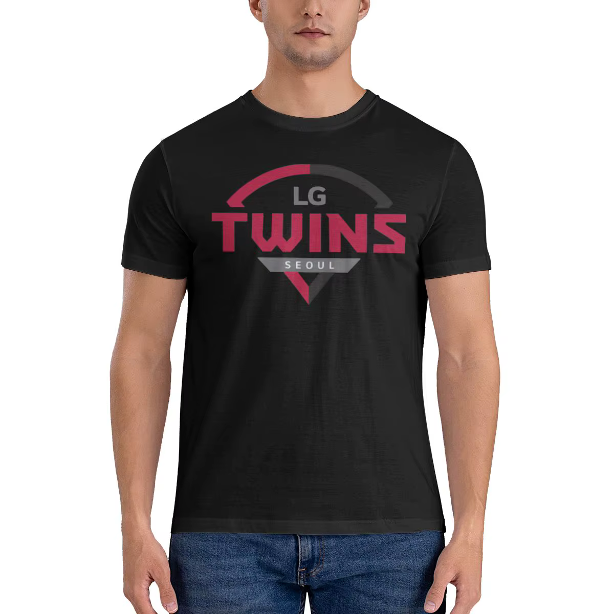 T-shirt imprimé drôle Lg Twins pour hommes, t-shirt unisexe surdimensionné