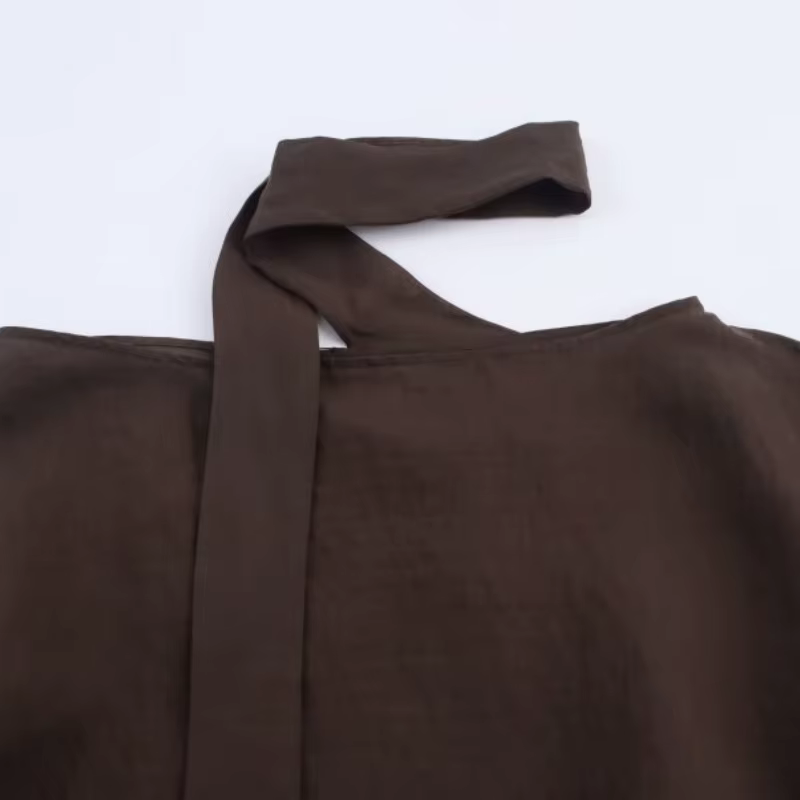 Haut décontracté ample à manches chauve-souris et épaules dénudées pour femme avec clous - Blouse tendance printemps-été pour les sorties quotidiennes et les voyages
