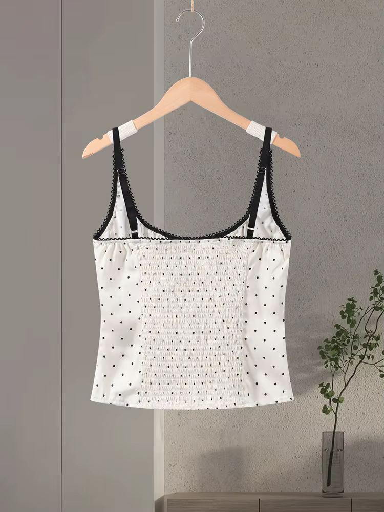 Hauts sexy à pois pour femmes